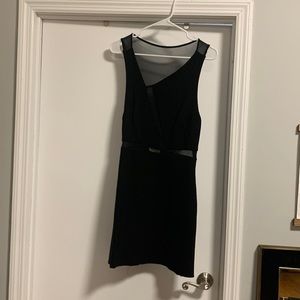 Urban Outfitters Black Mesh Cut Out Bodycon dress size L